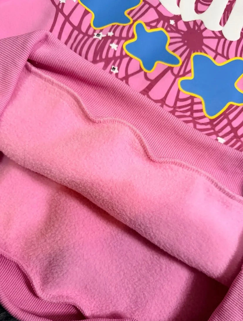 Pink Atlanta sp5der hoodie
