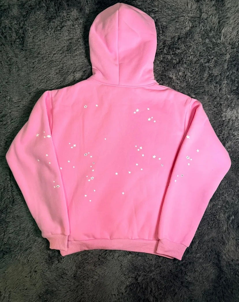 Pink Atlanta sp5der hoodie