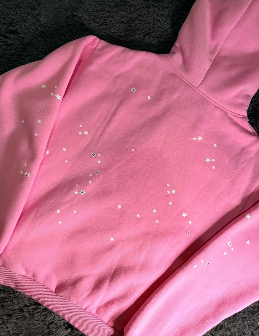 Pink Atlanta sp5der hoodie