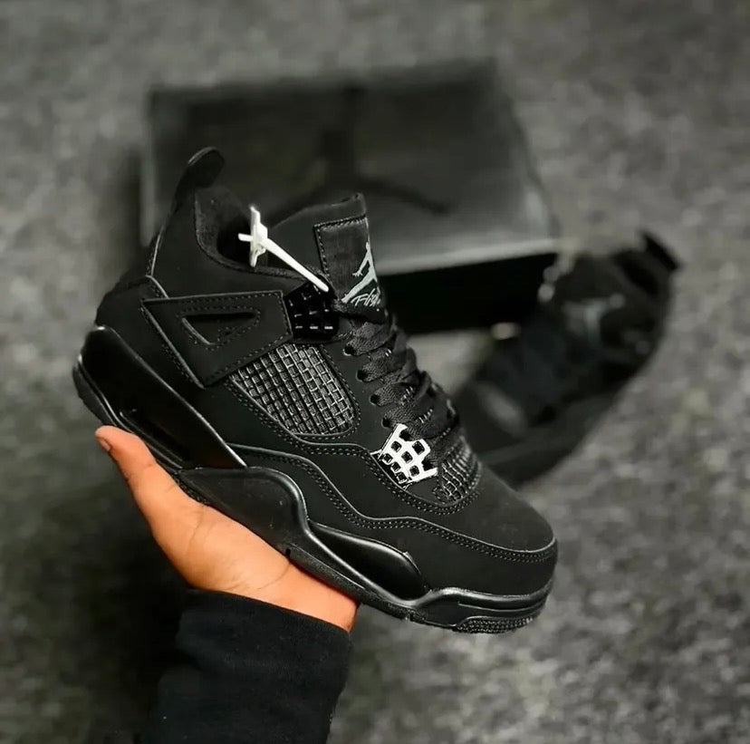 Black Jordan 4’s