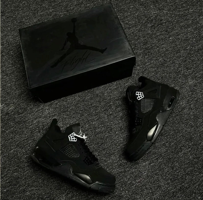 Black Jordan 4’s